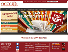 Tablet Screenshot of bookstore.occc.edu